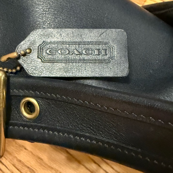 COACH Vintage Lula Legacy Brown Leather Drawstring Bucket Bag #9952 - Picture 6 of 8